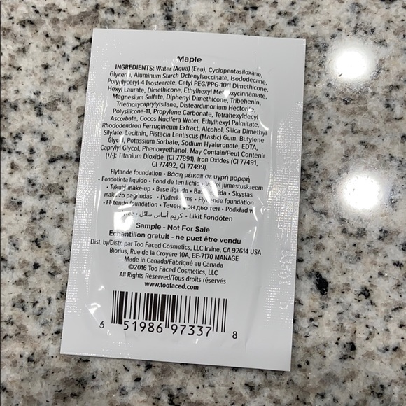 FREE W PURCHASE Too Faced Undetectable Foundation - Picture 2 of 2